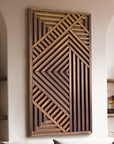 The Geometric Wood Slat series