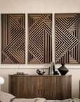 The Geometric Wood Slat series